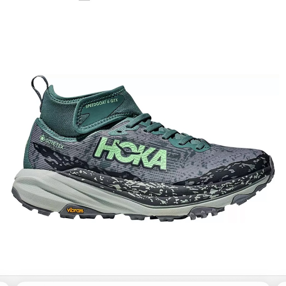 Hoka Speedgoat 6 GTX mid hiking trail running shoe